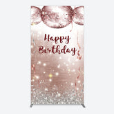 Lofaris Shiny Disco Balls Glitter Birthday Rectangle Backdrop